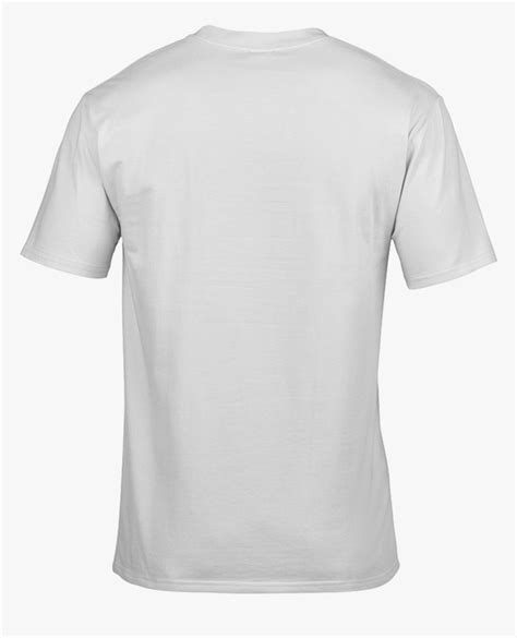 Mens Plain White Tshirt Back, HD Png Download - kindpng