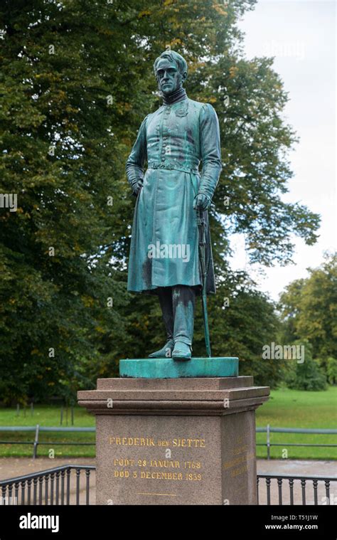 Statue of Frederick VI King of Denmark (1808-1839) and King of Norway (1808-1814 ...