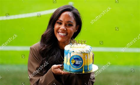 Football Focus Presenter Alex Scott Celebrates Editorial Stock Photo - Stock Image | Shutterstock