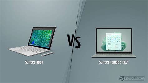 Surface Book vs. Surface Laptop 5 13.5” - Detailed Specs Comparison