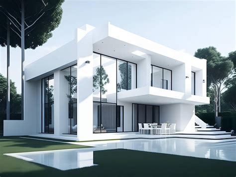 Premium AI Image | beautiful modern house exterior design