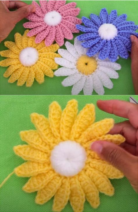 Crochet Easy Daisy Flower - Crochet Ideas