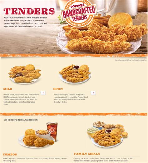 Popeyes Printable Menu - prntbl.concejomunicipaldechinu.gov.co