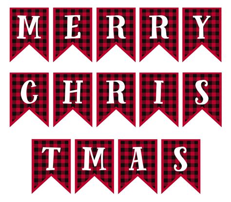 Found on Bing from www.printablee.com | Merry christmas banner printable, Christmas banner ...