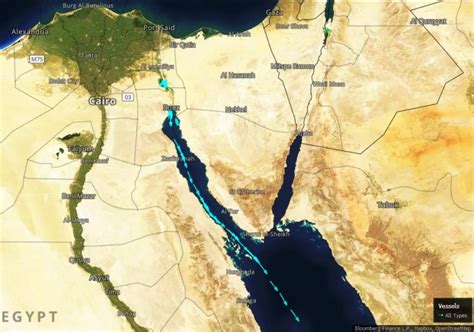 Suez Canal World Map