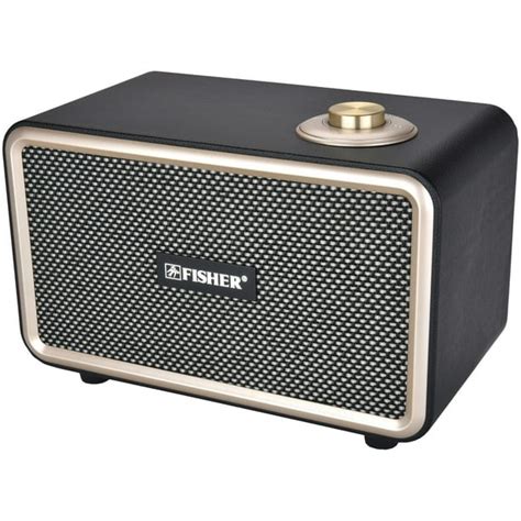 Fisher FNBT110K Retro Beat Portable Bluetooth Speaker (Black) - Walmart.com - Walmart.com