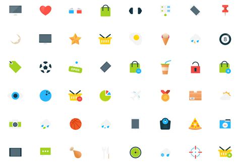 80 Free Flat Vector Icons - GraphicsFuel