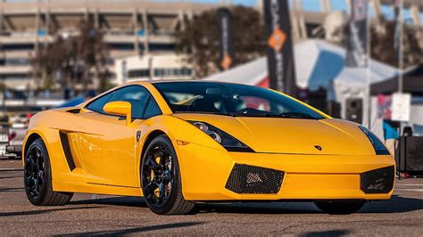 HD wallpaper: Lamborghini Gallardo yellow supercar front view | Wallpaper Flare