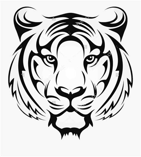 #tiger #tattoo - Tribal Tiger Face Tattoo , Free Transparent Clipart - ClipartKey