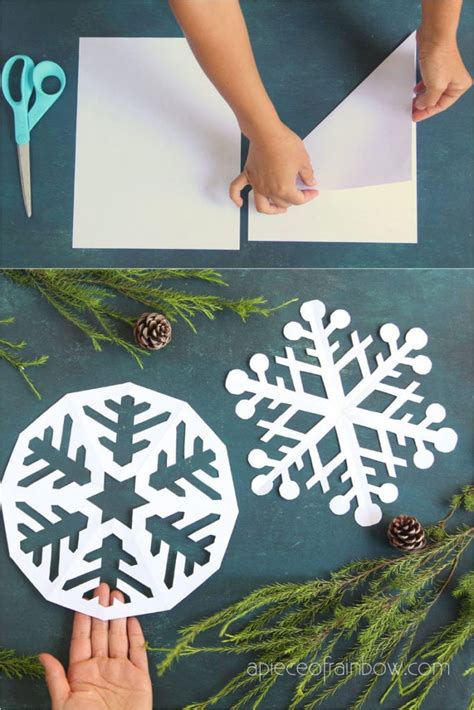 Make Paper Snowflakes (12 Best Free Templates!) - A Piece Of Rainbow