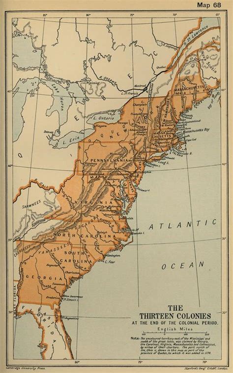 The thirteen British colonies of North America 1775 | Gifex