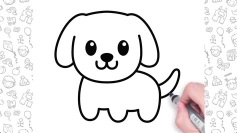 How To Draw A Dog Step By Step | Dog Drawing Easy - YouTube