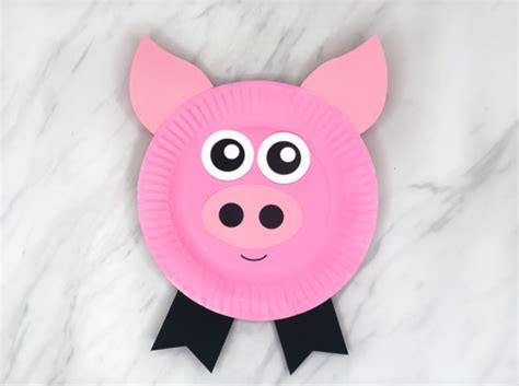 Paper Plate Pig Craft For Kids