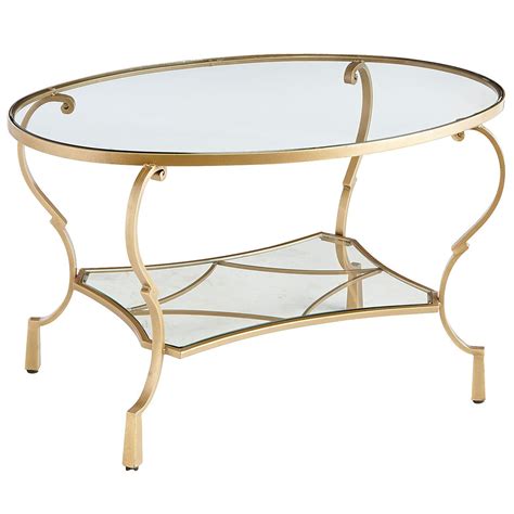 Chasca Glass Top Gold Oval Coffee Table | Pier 1 Imports | Gold coffee table, Glass coffee table ...