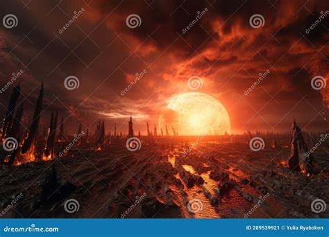 Battlefield Apocalypse. Generate Ai Stock Image - Image of combat, chemical: 289539921