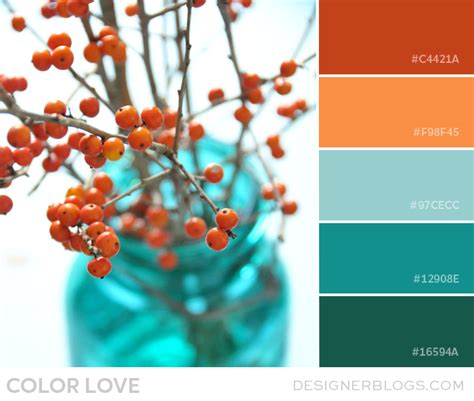 Color Love | Orange and Teal - DesignerBlogs.com