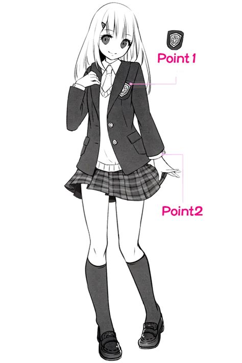 How to draw Japanese high school girls’ uniforms – Blazer Edition - Anime Art Magazine