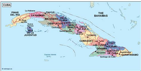 cuba political map | Order and download cuba political map