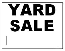 Printable Yard Sale Signs