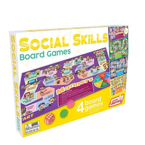 4 Social Skills Board Games - Junior Learning (JL426) Educational Resources and Supplies ...