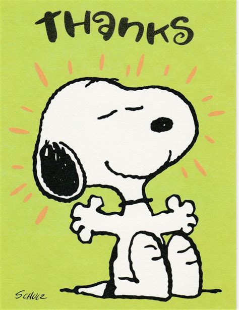 Snoopy Thank You Images - Printable Template Calendar