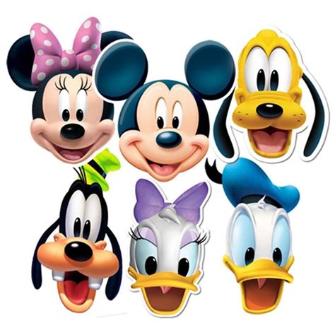 Mickey Mouse Clubhouse Characters Faces Clipart Panda Free Clipart Disney Mickey Mouse, Goofy ...