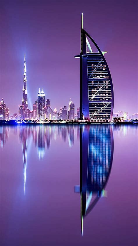 Dubai Night, lake, HD phone wallpaper | Peakpx