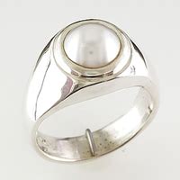 Mens pearl ring |Jewellery Images