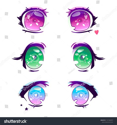 Anime Eye Color Palette