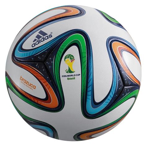 Buy Adidas Brazuca 2014 FIFA World Cup Official Match Ball - White/Blue/Multi Colour | SlashSport