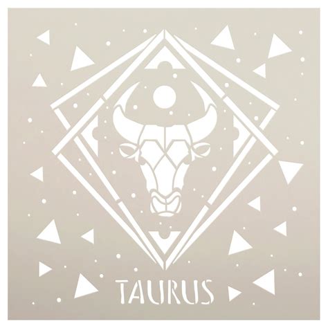 Taurus Zodiac Stencil by Studior12 DIY Star Sign Celestial | Etsy