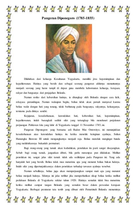 Biografi pahlawan indonesia pangeran diponegoro 2021