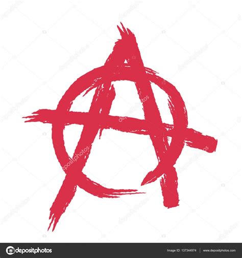 Anarchy sign isolated. Brush strokes grunge style Stock Vector Image by ©MaryValery #137344974