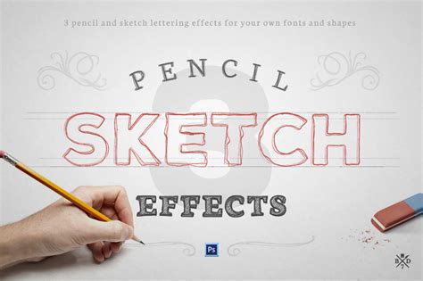 Pencil Sketch Effects ~ Photoshop Add-Ons ~ Creative Market