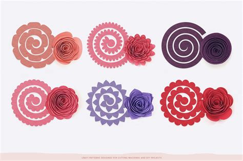 Free Rolled Flower Svg Files For Cricut | Best Flower Site