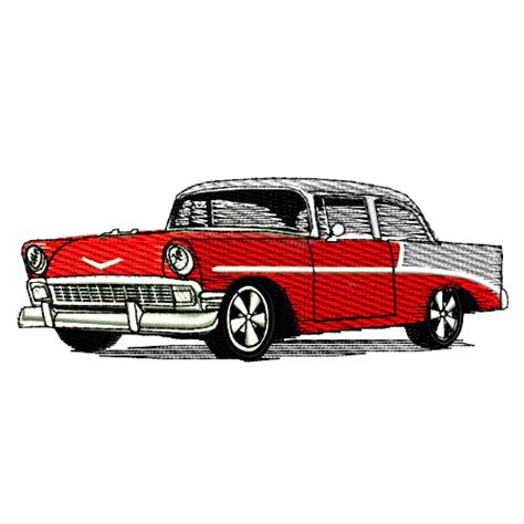 1956 Chevrolet Bel Air Embroidery Design