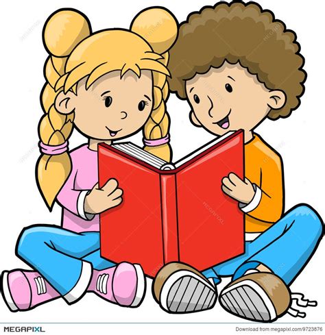 Children Sharing Books