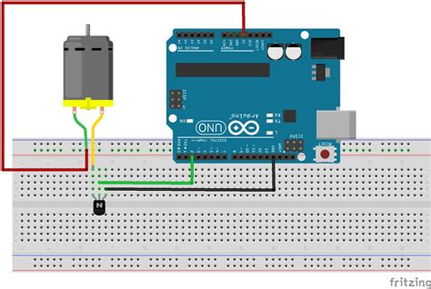 Using an NPN transistor as a switch to turn on/off a DC Motor - Arduino Stack Exchange