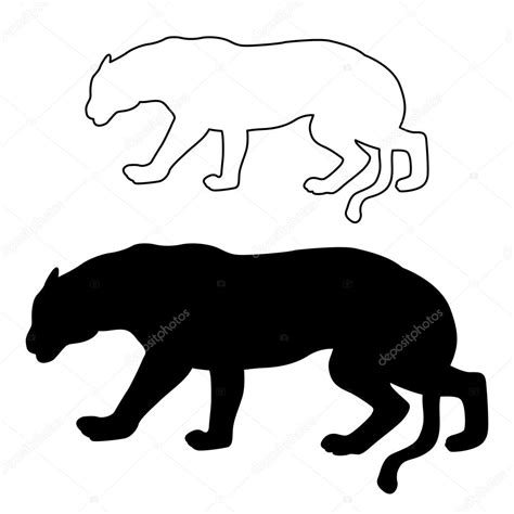 Adult jaguar black silhouette set — Stock Vector © struckbarw.gmail.com #116378526