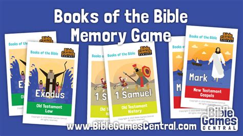 Books of the Bible Memory Game | Free Printable Books of the Bible Cards