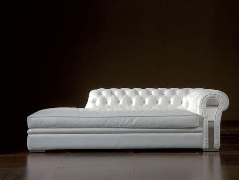 Top 15 of White Leather Chaise Lounges