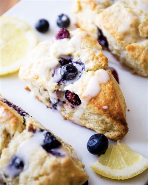 Blueberry Scones with Lemon Glaze Recipe | The Feedfeed