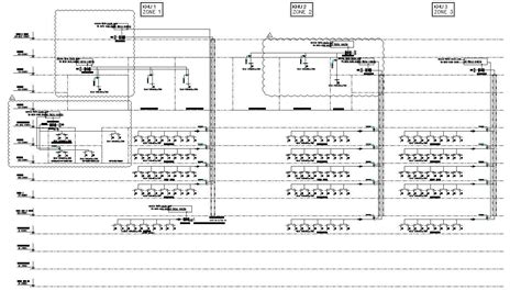 2D drawing of mechanical ventilation schematic diagram in detail AutoCAD design, CAD file, dwg ...