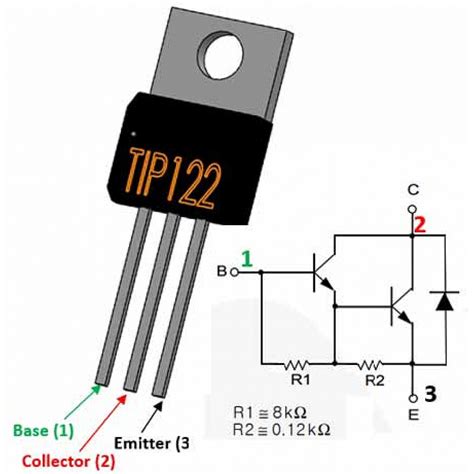 TIP122 - NPN Transistor - Switching Transistor ICs - Integrated Circuits & Chips