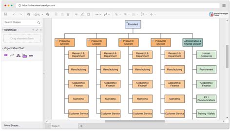 Excel Template Organizational Chart