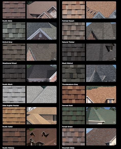 Asphalt Shingle Colors