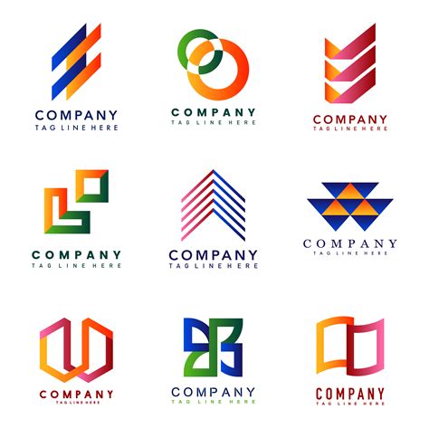 Set of company logo design ideas vector - Download Free Vectors, Clipart Graphics & Vector Art