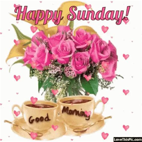 Happy Sunday Good Morning GIF - Happy Sunday Good Morning Coffee - Discover & Share GIFs