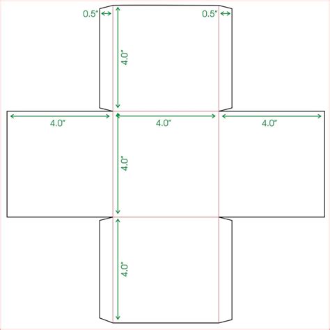 Rectangular Box Template Printable