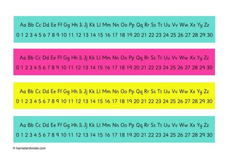 Alphabet Charts / Alphabet Strips - Page 2 - Free Teaching Resources - Print Play Learn